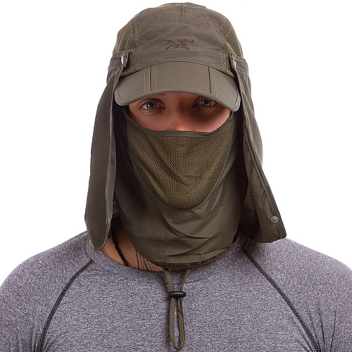 Кепка с защитой шеи от солнца SP-Sport ARCTERYX TY-1625 Оливковый