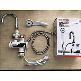 Проточний водонагрівач Delimano електричний з екраном Підключення знизу+ДУШ