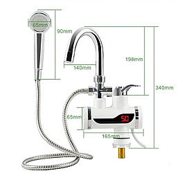 Проточний водонагрівач Delimano електричний з екраном Підключення знизу+ДУШ