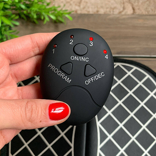 Масажний електричний килимок для ніг Foot Massager EMS Чорний