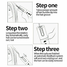Беспроводная автоматическая плойка вращающаяся UKC Hair Curler с аккумулятором 5200мАч Розовый