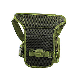 Сумка тактична на стегно Aokali Outdoor A90 30х22 см Зелена