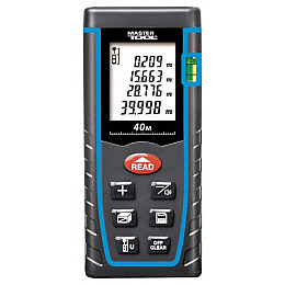 Дальномір лазерний MASTERTOOL 0.05-40 м 2 мм/м чохол 30-0940