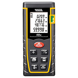 Дальномір лазерний MASTERTOOL 0.05-60 м 2 мм/м чохол 30-0960