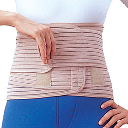 Бандаж для спини зігріваючий з 6-ю ребрами жорсткості Ortop EB-537 S/M