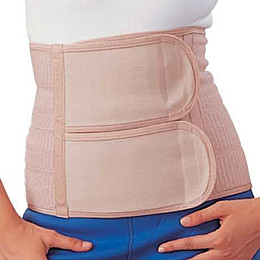 Післяопераційний бандаж з подвійною застібкою та 4-ма пластиковими ребрами жорсткості Ortop EB-550 L/XL