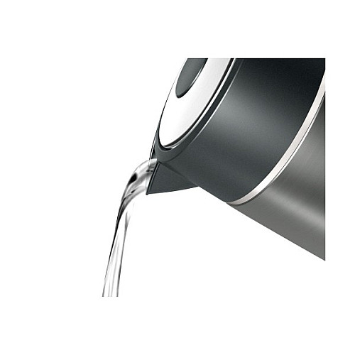 Електрочайник Bosch TWK5P475 2400 Вт Нержавіюча сталь/Чорний