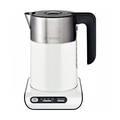 Електрочайник Bosch TWK8611 P 2400 Вт Білий/Нержавіюча сталь