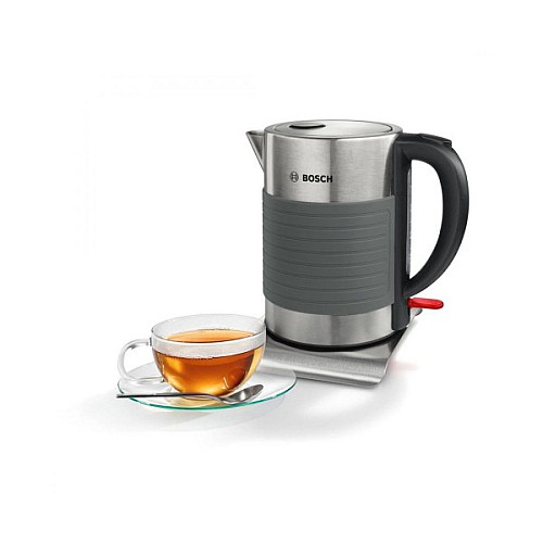 Електрочайник Bosch TWK7S05 2200 Вт Сталевий/темно-сірий