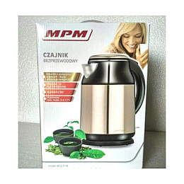 Електрочайник MPM Product MCZ-91M 2000 Вт Чорний/Рожевий