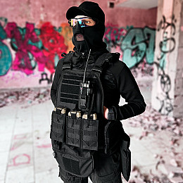 Утилітарна підсумка для рації BroniQ Oxford 1200D Чорна