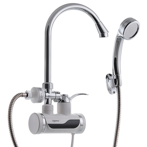 Проточний водонагрівач Zerix ELW08-EPW (з індик. темп. і УЗО)