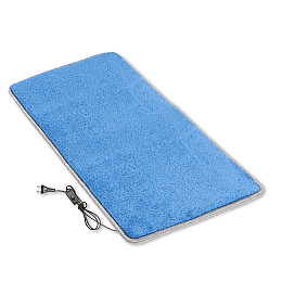 Коврик з підігрівом термоізоляцією та вимикачем Теплик Комфорт 50×100 см Синій