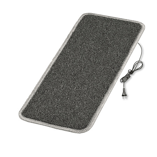 Коврик з підігрівом термоізоляцією та вимикачем Теплик Стандарт 50×100 см Темно-сірий