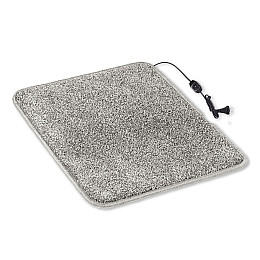 Коврик з підігрівом термоізоляцією та регулятором Теплик Комфорт 50×80 см Темно-сірий