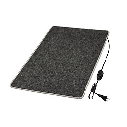 Коврик з підігрівом термоізоляцією та регулятором Теплик Стандарт 50×80 см Темно-сірий