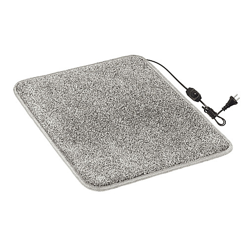 Коврик з підігрівом термоізоляцією та регулятором Теплик Комфорт 50×60 см Темно-сірий