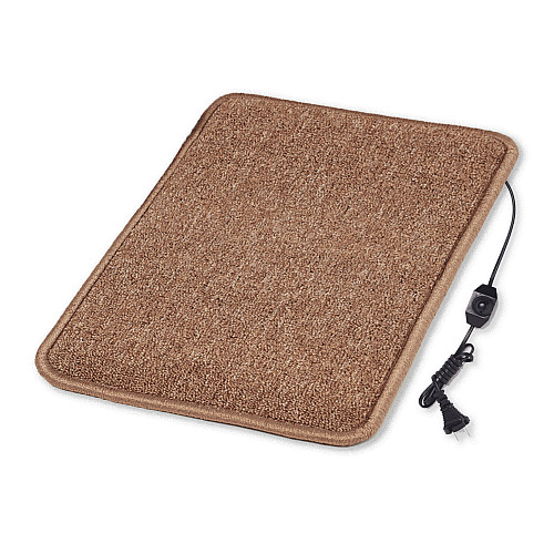 Коврик з підігрівом термоізоляцією та регулятором Теплик Стандарт 50×60 см Бежевий