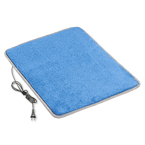 Коврик з підігрівом термоізоляцією та вимикачем Теплик Комфорт 50×60 см Синій