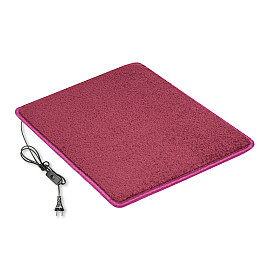 Коврик з підігрівом термоізоляцією та вимикачем Теплик Комфорт 50×60 см Темно-рожевий