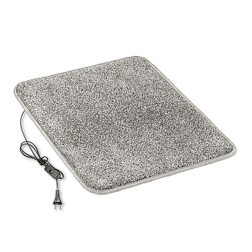 Коврик з підігрівом термоізоляцією та вимикачем Теплик Комфорт 50×60 см Темно-сірий