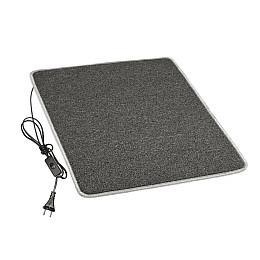 Коврик з підігрівом термоізоляцією та вимикачем Теплик Стандарт 50×60 см Темно-сірий