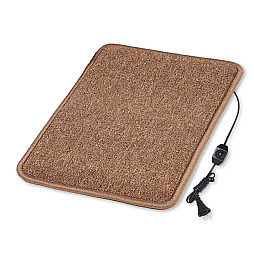 Коврик з підігрівом термоізоляцією та регулятором Теплик Стандарт 50×40 см Бежевий