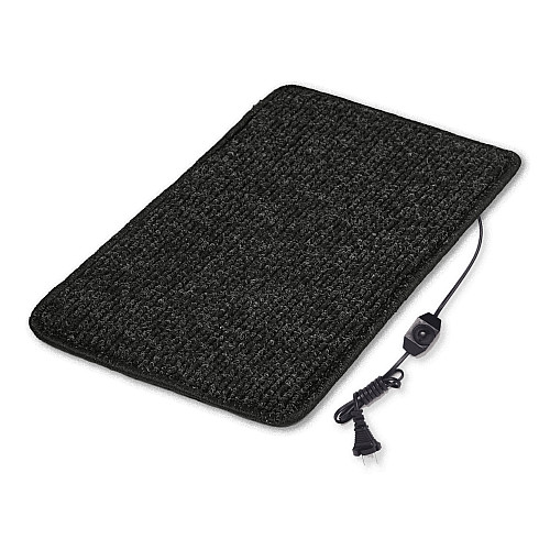 Коврик з підігрівом термоізоляцією та регулятором Теплик Стандарт 50×30 см Чорний