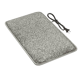 Коврик з підігрівом та термоізоляцією Теплик Комфорт 50×30 см Темно-сірий