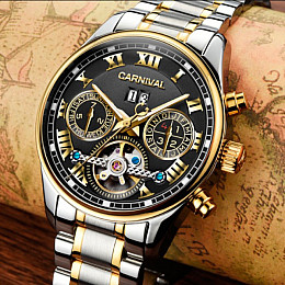 Мужские часы Carnival Sappfire Silver-Gold