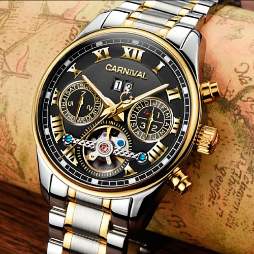 Мужские часы Carnival Sappfire Silver-Gold