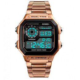 Мужские часы Skmei 1335 Ripple Rose Gold