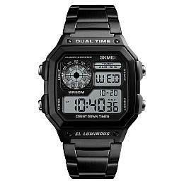 Мужские часы Skmei 1335 Ripple Black