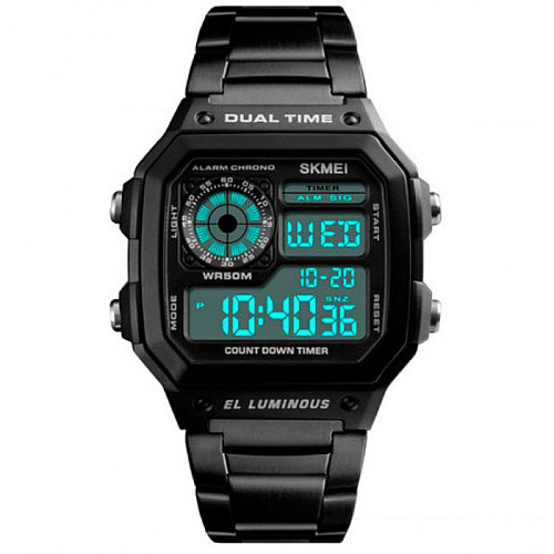 Мужские часы Skmei 1335 Ripple Black