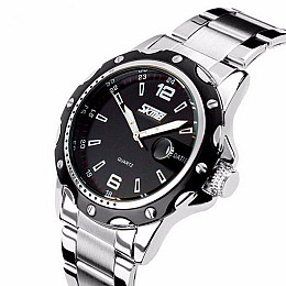 Чоловічі наручні годинники Skmei Robby Steel 0992S Сріблястий