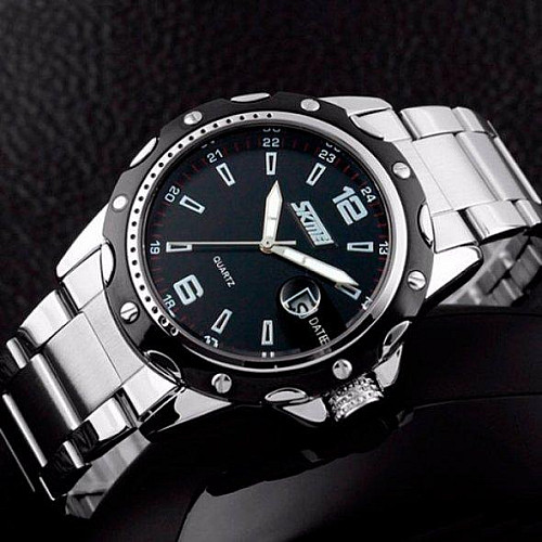 Чоловічі наручні годинники Skmei Robby Steel 0992S Сріблястий