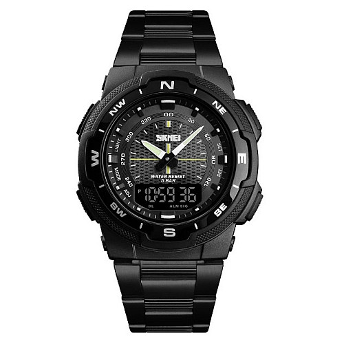 Чоловічі наручні годинники Skmei Marshal Black VIP