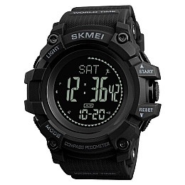 Cпортивні годинники Skmei 1356 Compass з компасом Чорний