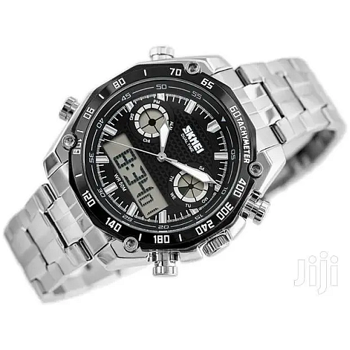 Наручные мужские часы Skmei 1204 direct Серебристый