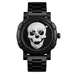 Наручные мужские часы Skmei Skull 9178 Черный (1077593889)