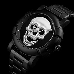 Наручные мужские часы Skmei Skull 9178 Черный (1077593889)