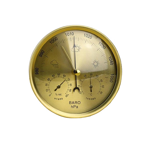 Барометр настенный Baro 132THB Золотистый (1275565931)