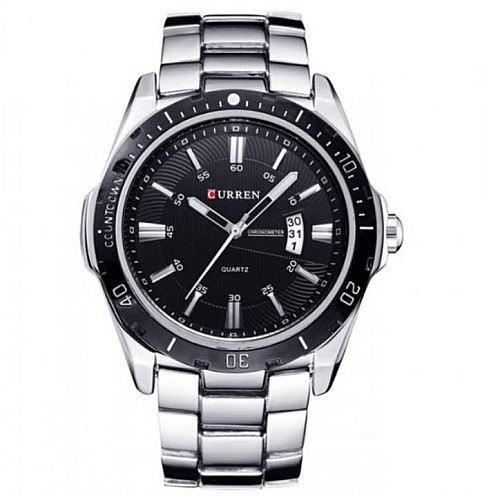 Мужские наручные часы Curren Quartz Серебристый