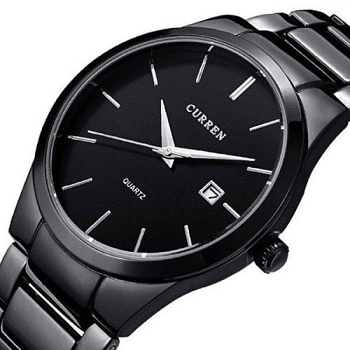 Наручні годинники чоловічі Curren Adam Чорний (1313322680)