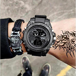 Часы наручные мужские Sanda Tattoo Black