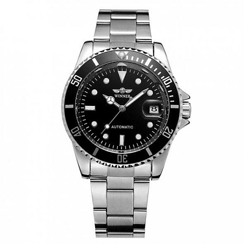 Мужские наручные часы Winner Basel Серебристый (1320871156)