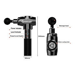 Масажер перкусійний м'язовий Booster Е Чорний (1339256599)