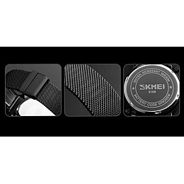 Чоловічі наручні годинники Skmei Moon 9168 Чорний