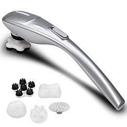 Масажер для тіла Benbo 701-В 5 насадок Сріблястий (1440236640)