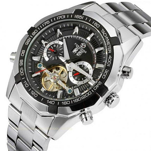 Мужские наручные часы Forsining Texas Серебристый (1452785554)